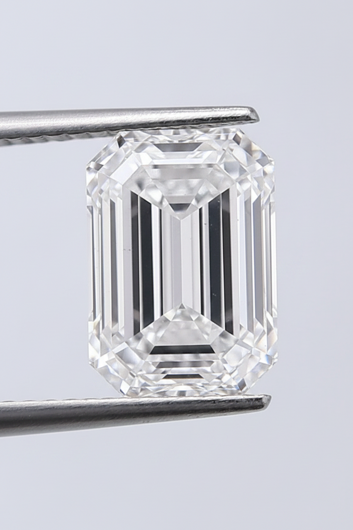 5.00 Carat Emerald Cut Lab Grown Diamond, VS2/D