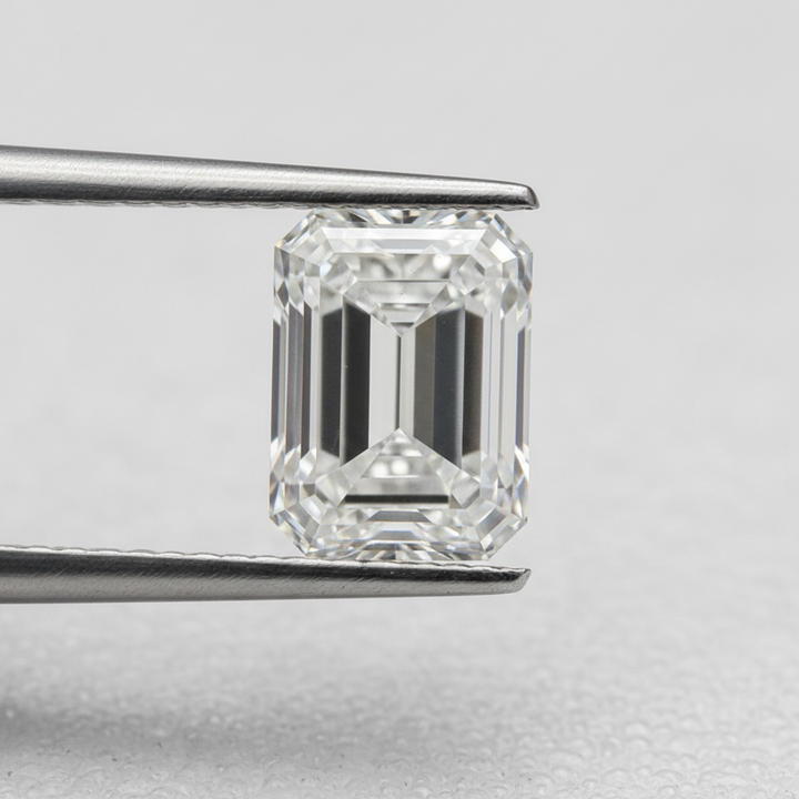 5.00 Carat Emerald Cut Lab Grown Diamond, VVS2/D