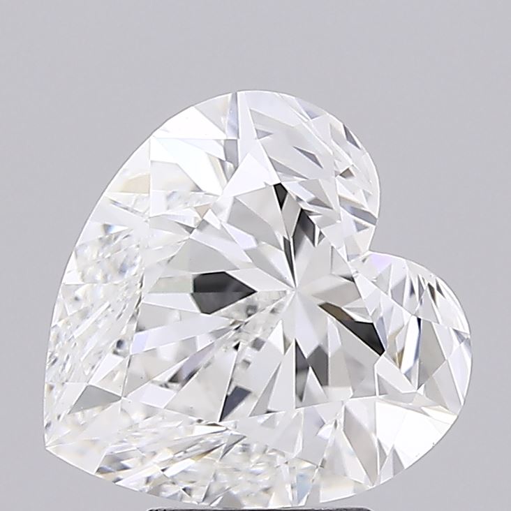 5.00 Carat Heart Cut Lab Grown Diamond VS1F