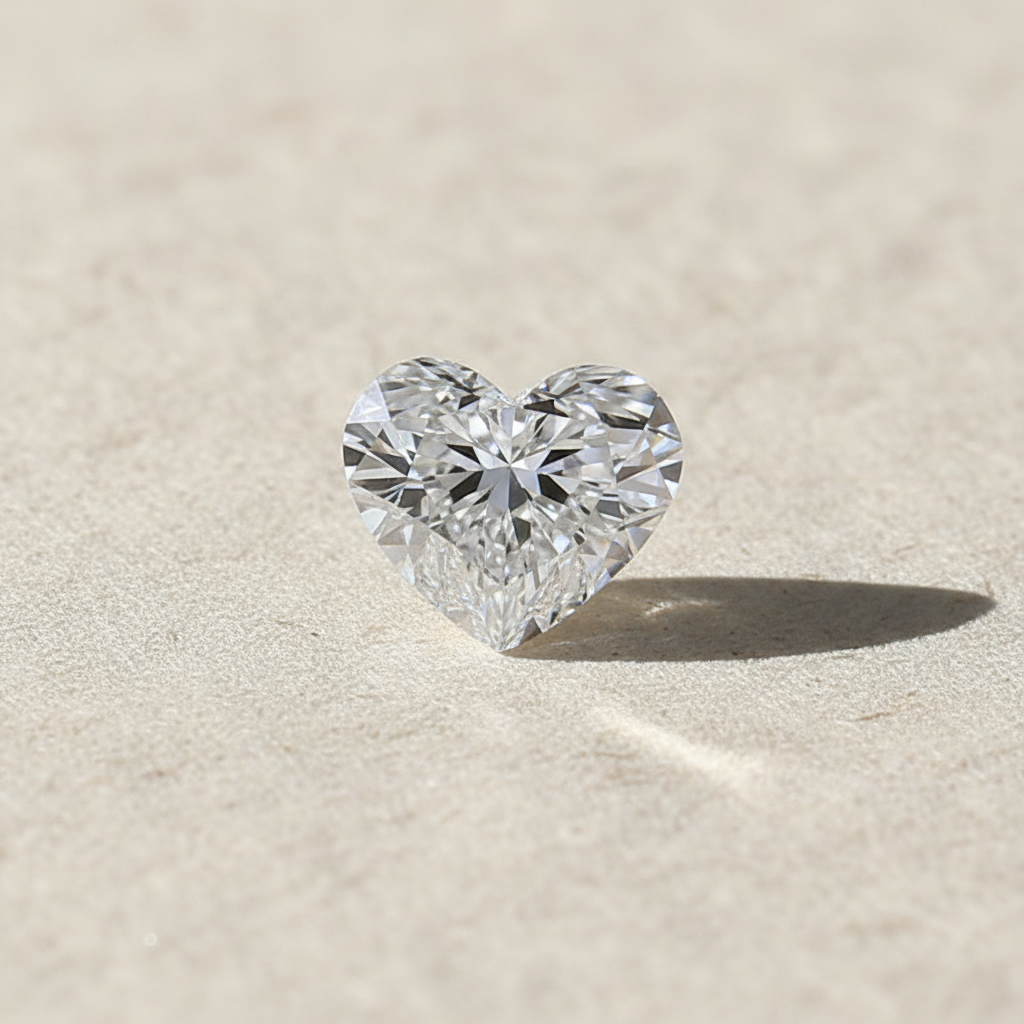 5.00 Carat Heart Cut Lab Grown Diamond VS2 E Color IGI Certified
