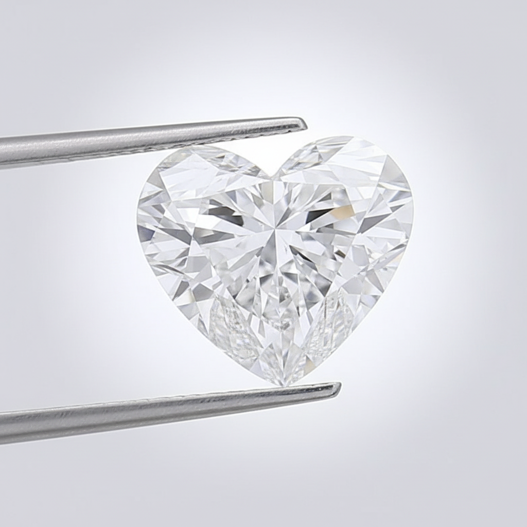 5.00 Carat E Color VS2 Heart Shape CVD Lab Grown Diamond IGI Certified
