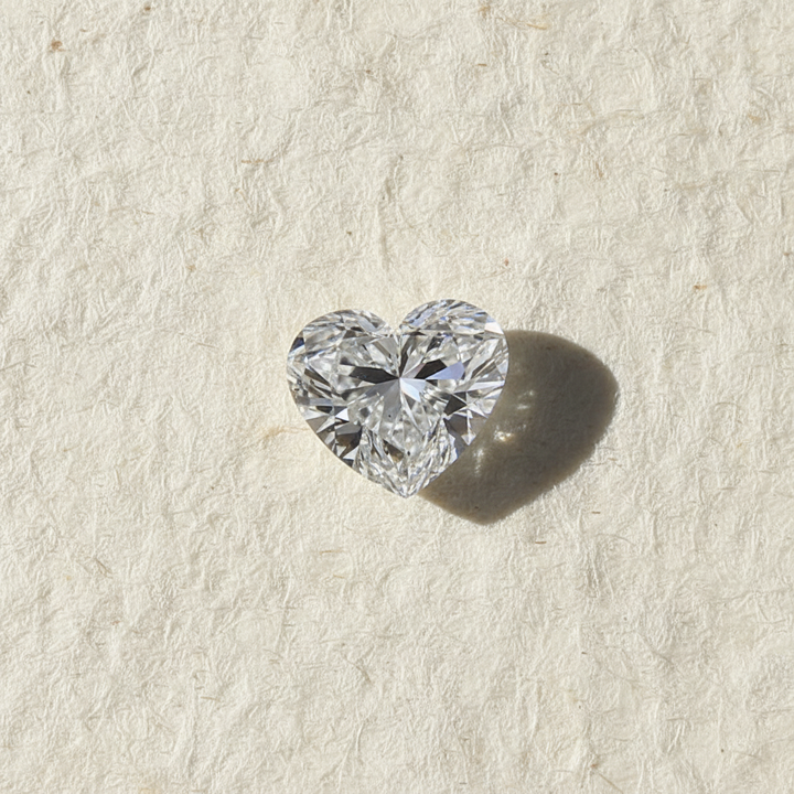 5.00 Carat Heart Cut Lab Grown Diamond VS2 F Color IGI Certified

