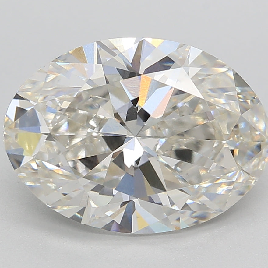 Diamant cultivé en laboratoire de taille ovale de 5,00 carats VS1 G