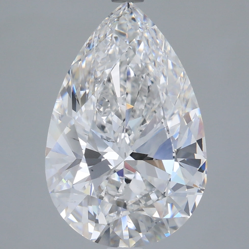 5.00 Carat Pear Cut Lab Grown Diamond VS2E