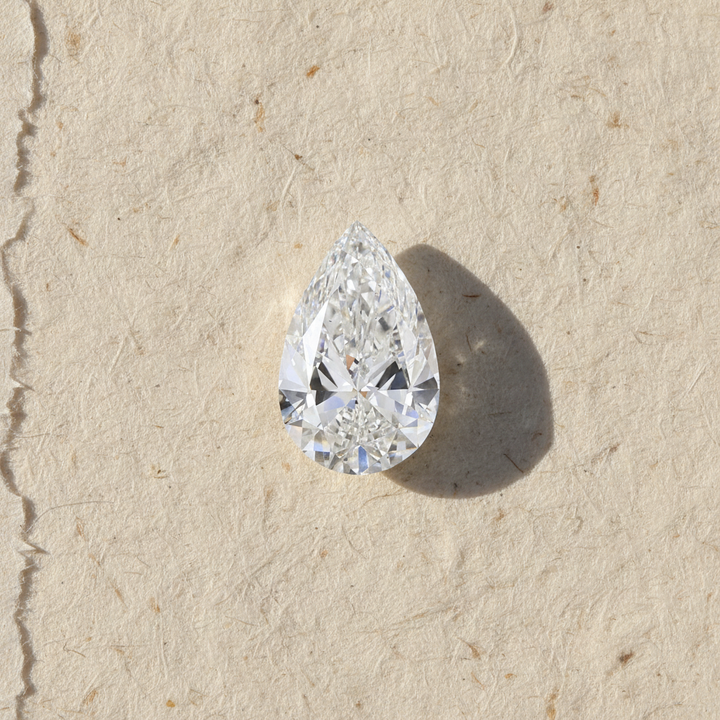5.00 Carat Pear Cut Lab Grown Diamond VS2 F Color IGI Certified
