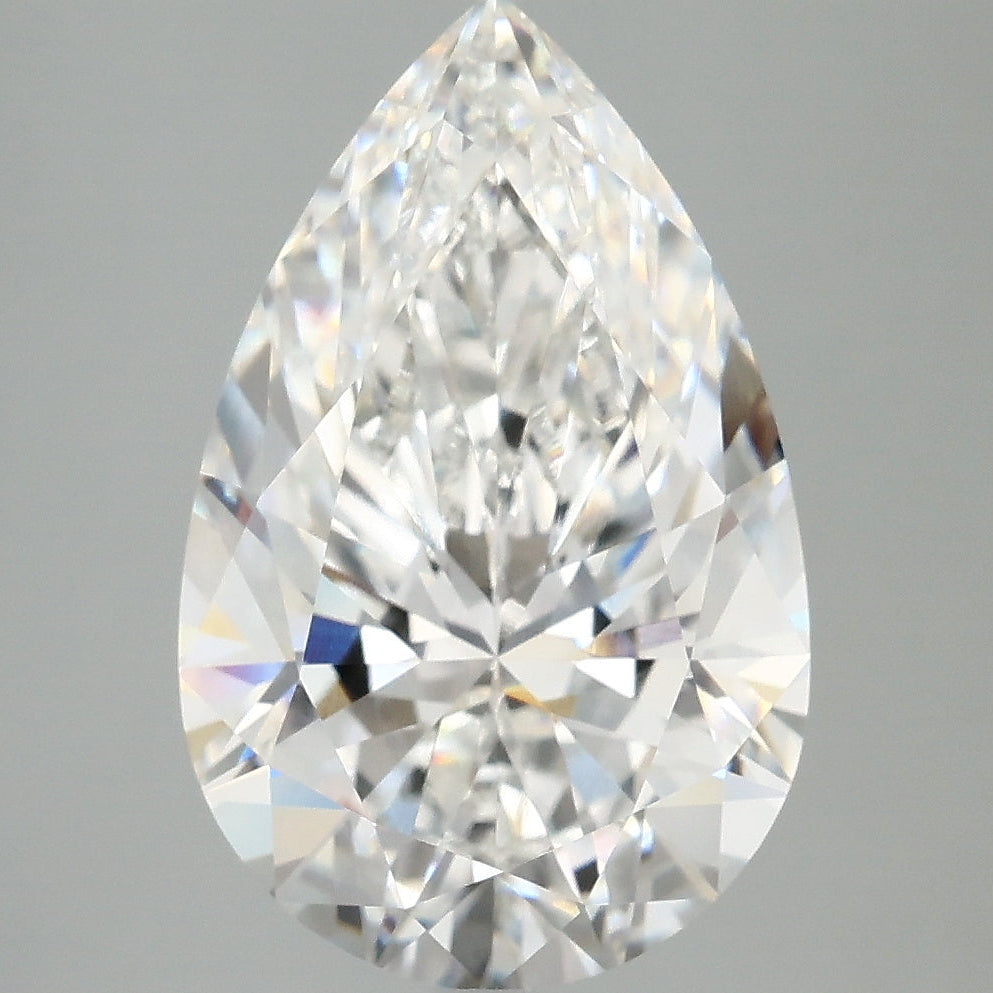 5.00 Carat Pear Cut Lab Grown Diamond VVS2 E