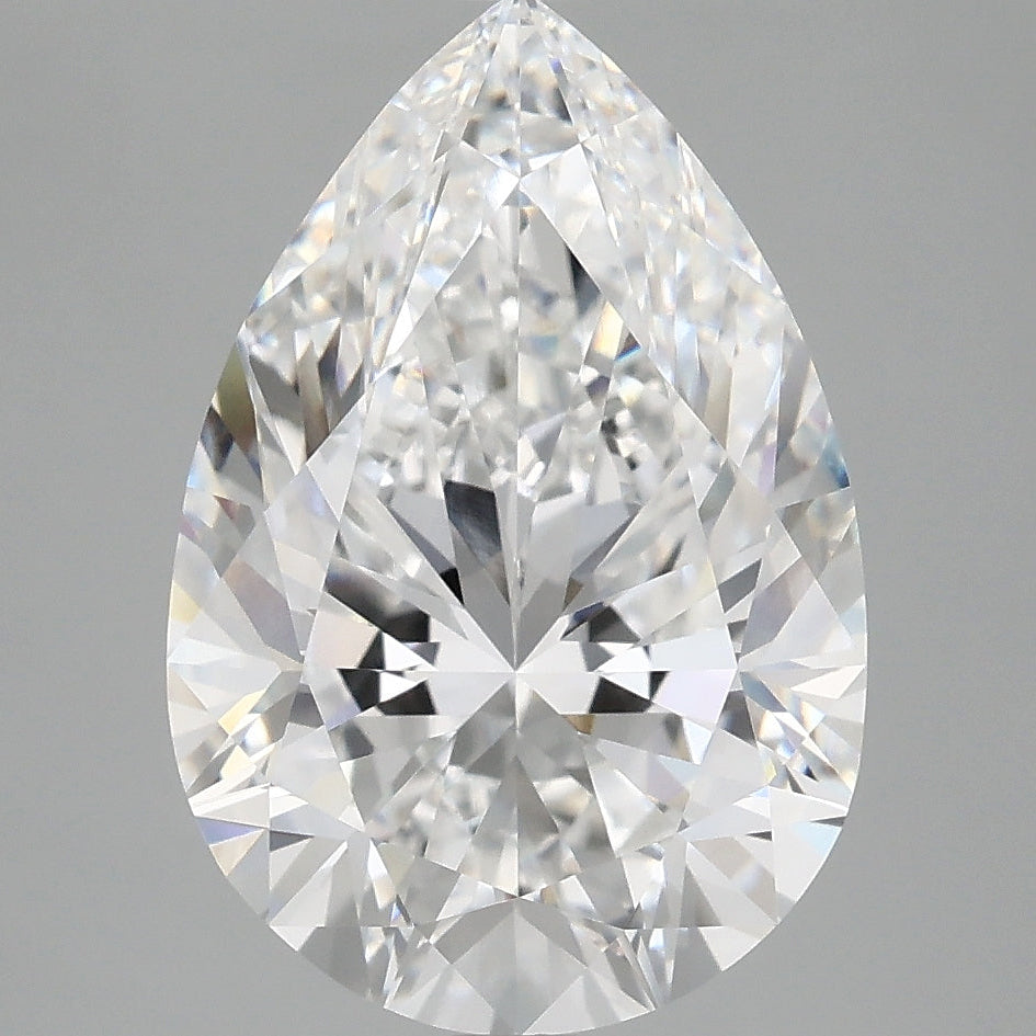 5.00 Carat Pear Cut Lab Grown Diamond VVS2E
