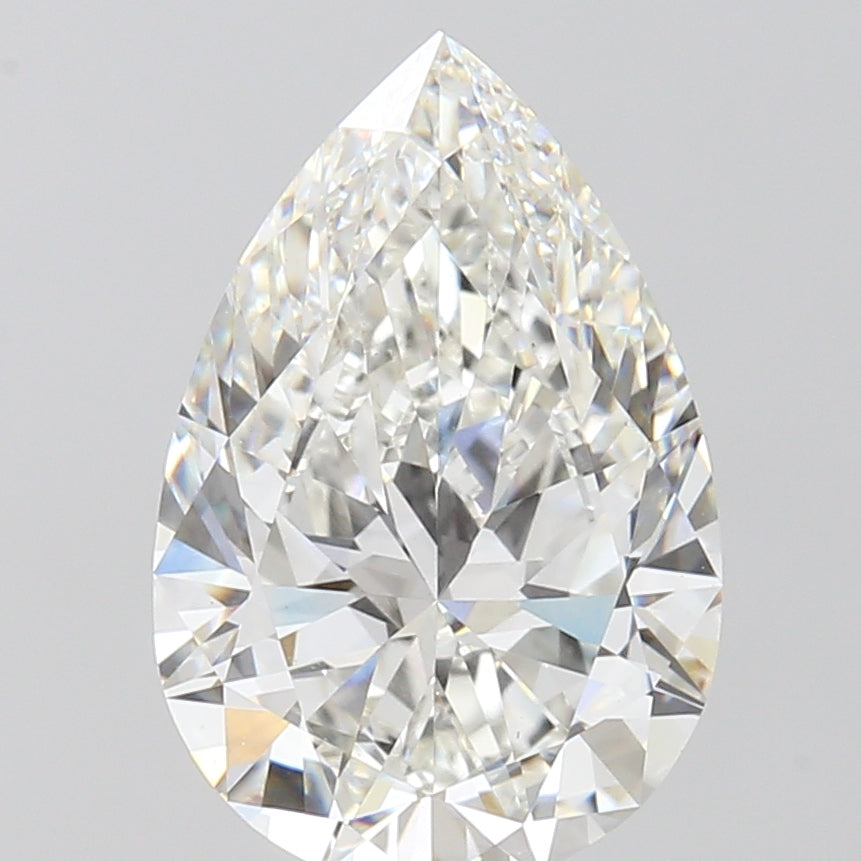 5.00 Carat Pear Cut Lab Grown Diamond VVS2F