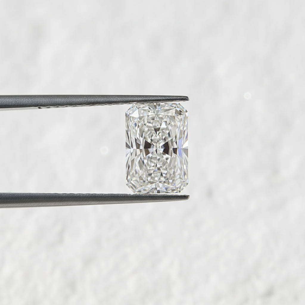 5,00 karaat stralend geslepen laboratoriumdiamant, VVS1/E
