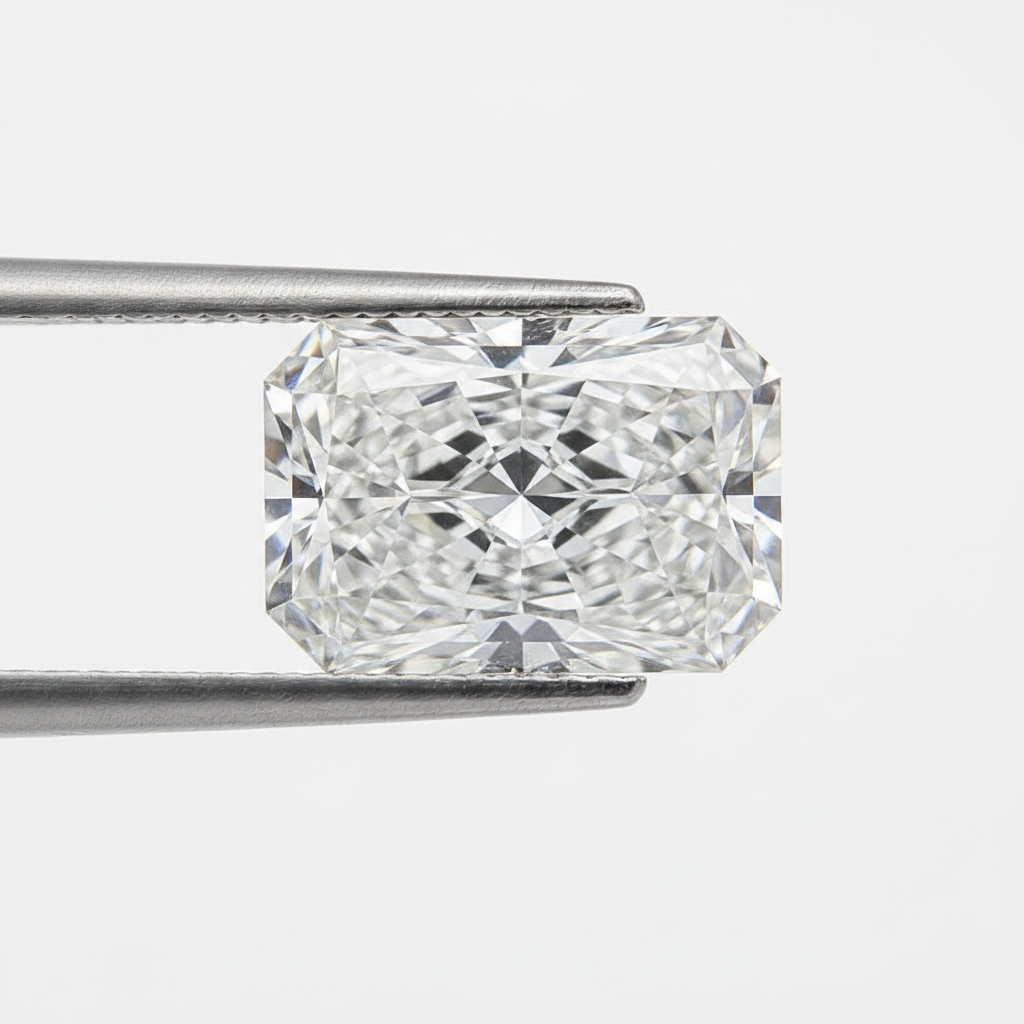5.00 Carat Radiant Lab Grown Diamond, VS1/E