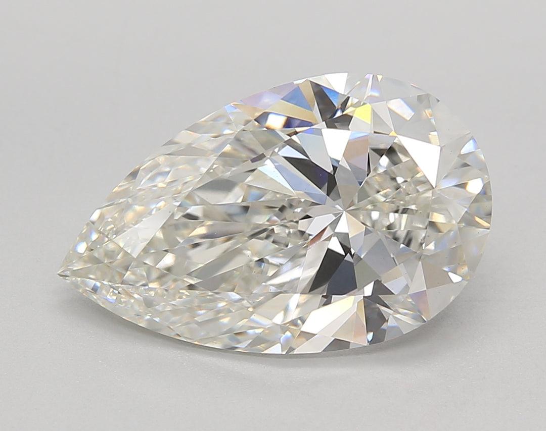 5.01 CT Pear Cut Lab-Grown Diamond, G Color, VVS2 Clarity, IGI Certified