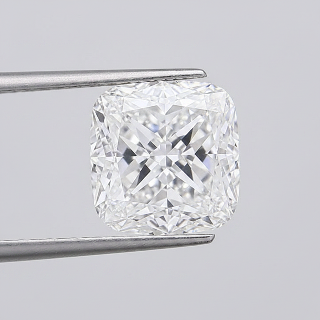 5.01 Carat Cushion Lab Grown Diamond, VVS1/D