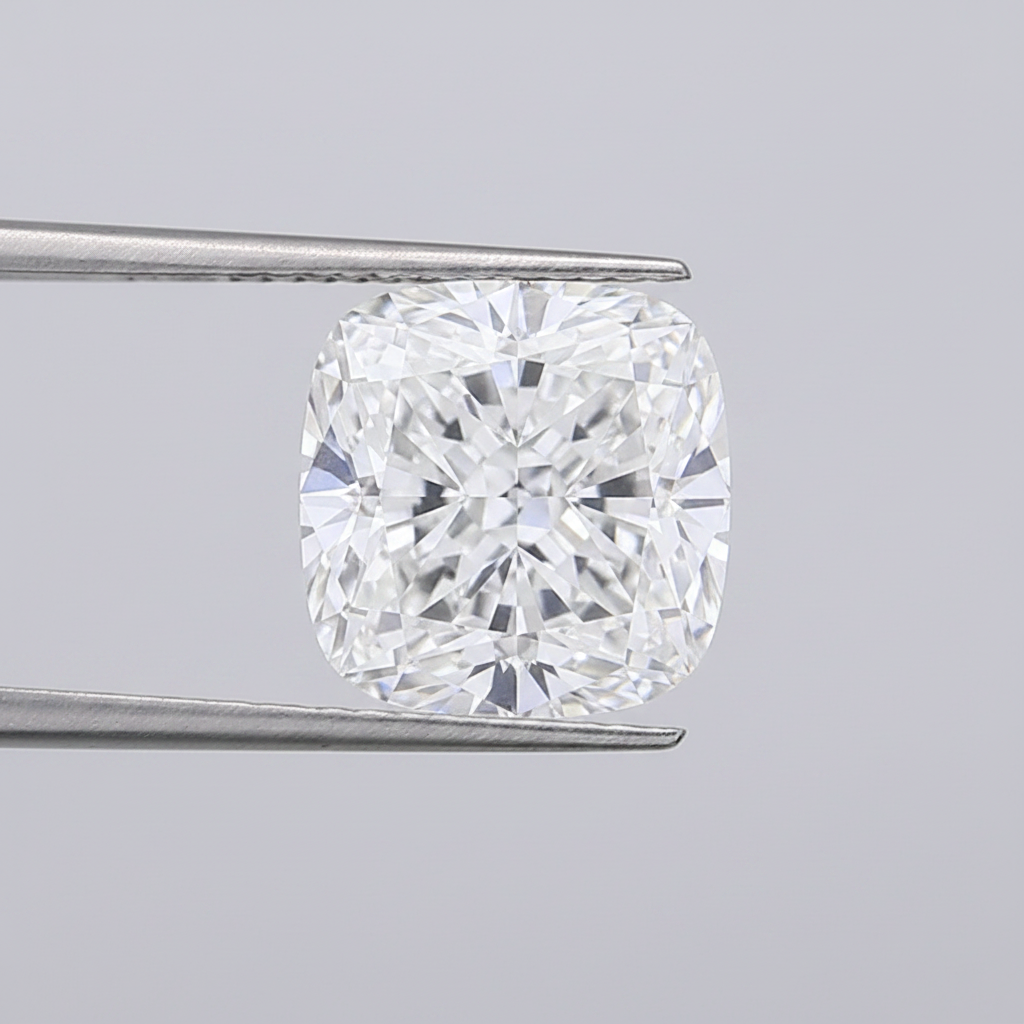5.01 Carat Cushion Lab Grown Diamond, VVS1/F