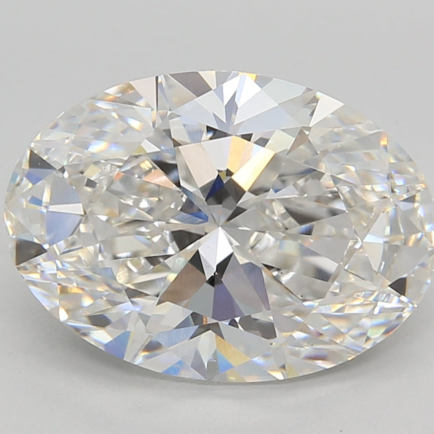 Diamante cultivado en laboratorio ovalado de talla 5,01 quilates VS1 F