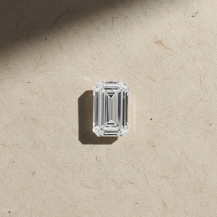 5.01 Carat Emerald Cut Lab Grown Diamond, VS1/D
