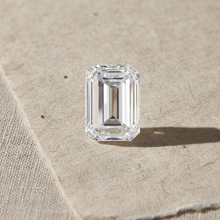 5.01 Carat Emerald Cut Lab Grown Diamond, VVS1/D Color