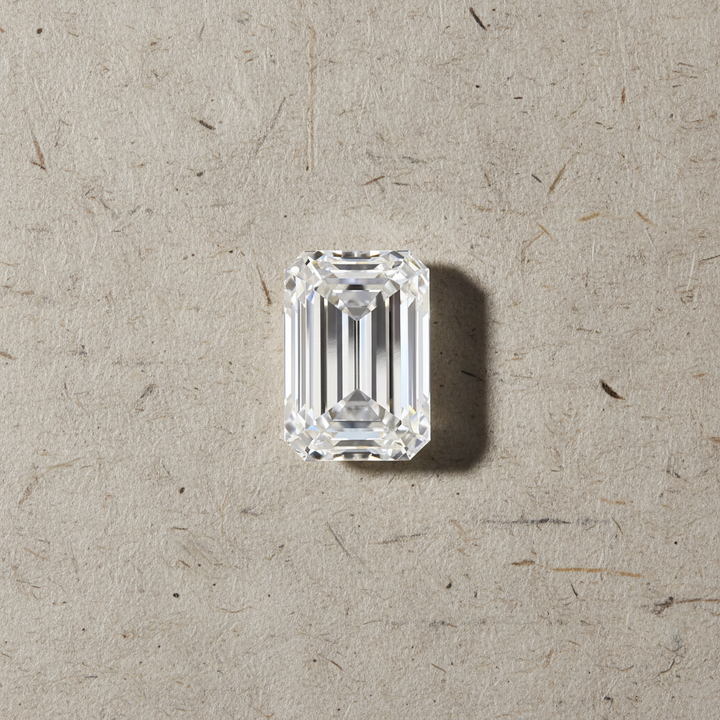 5.01 Carat Emerald Cut Lab Grown Diamond, VVS1/E Color