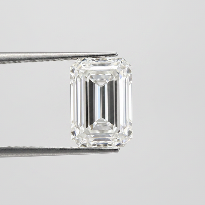 5.01 Carat Emerald Cut Lab Grown Diamond, VVS1/E Color