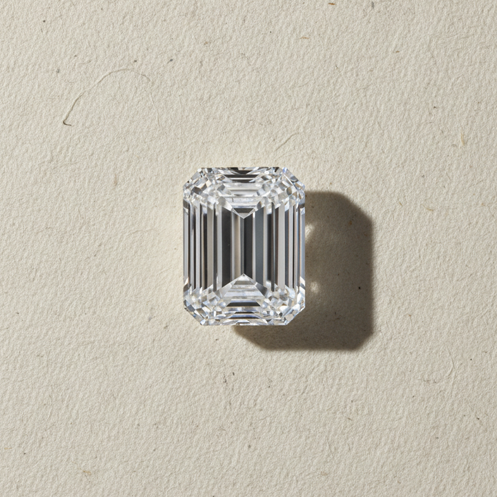 5.01 Carat Emerald Lab Grown Diamond, VVS2/D