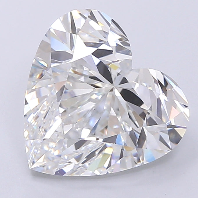 Diamant cultivé en laboratoire, taille cœur, 5,01 carats, VS1D
