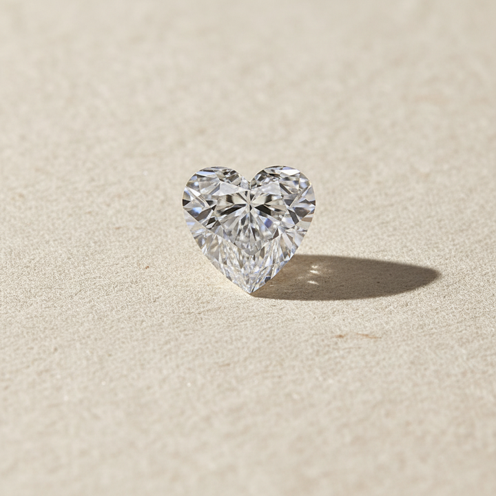 5.04 Carat Heart Cut Lab Grown Diamond VS1 D Color IGI Certified
