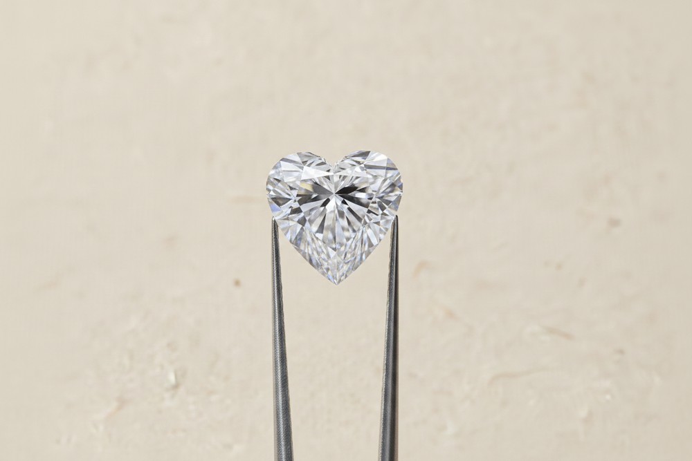 5.01 Carat Heart Cut Lab Grown Diamond VS1 D Color IGI Certified
