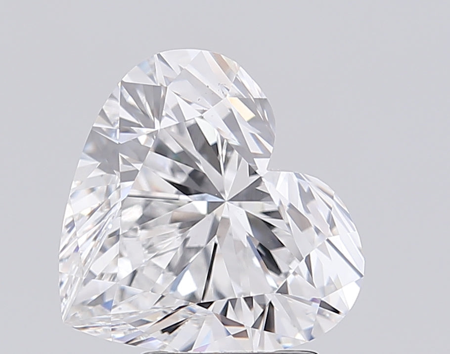 Diamant cultivé en laboratoire, taille cœur, 5,01 carats, VS1E