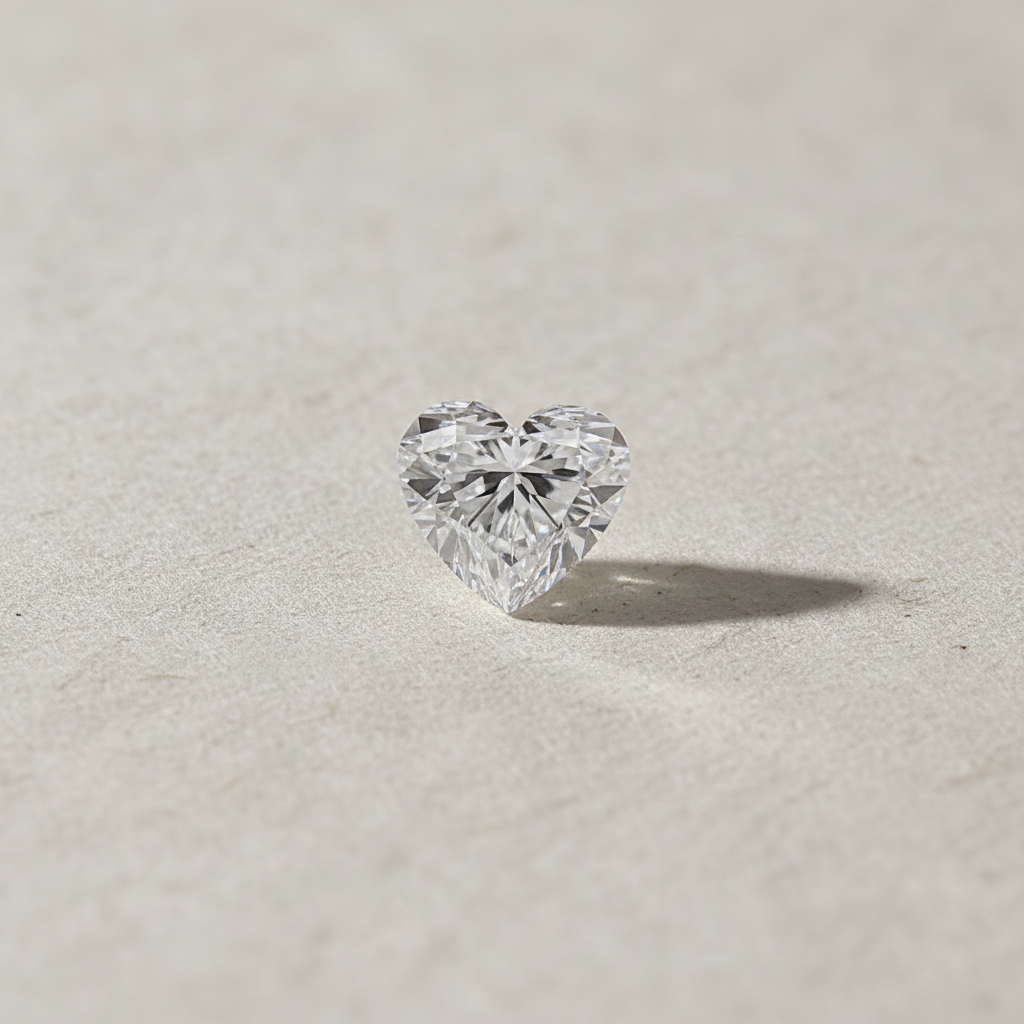 5.01 Carat Heart Cut Lab Grown Diamond VS1 E Color IGI Certified

