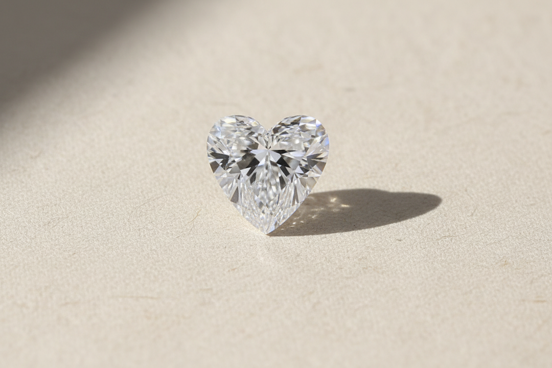 5.01 Carat Heart Cut Lab Grown Diamond VS2 D Color IGI Certified

