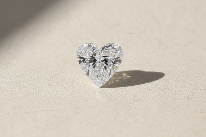 5.01 Carat Heart Cut Lab Grown Diamond VS2 D Color IGI Certified
