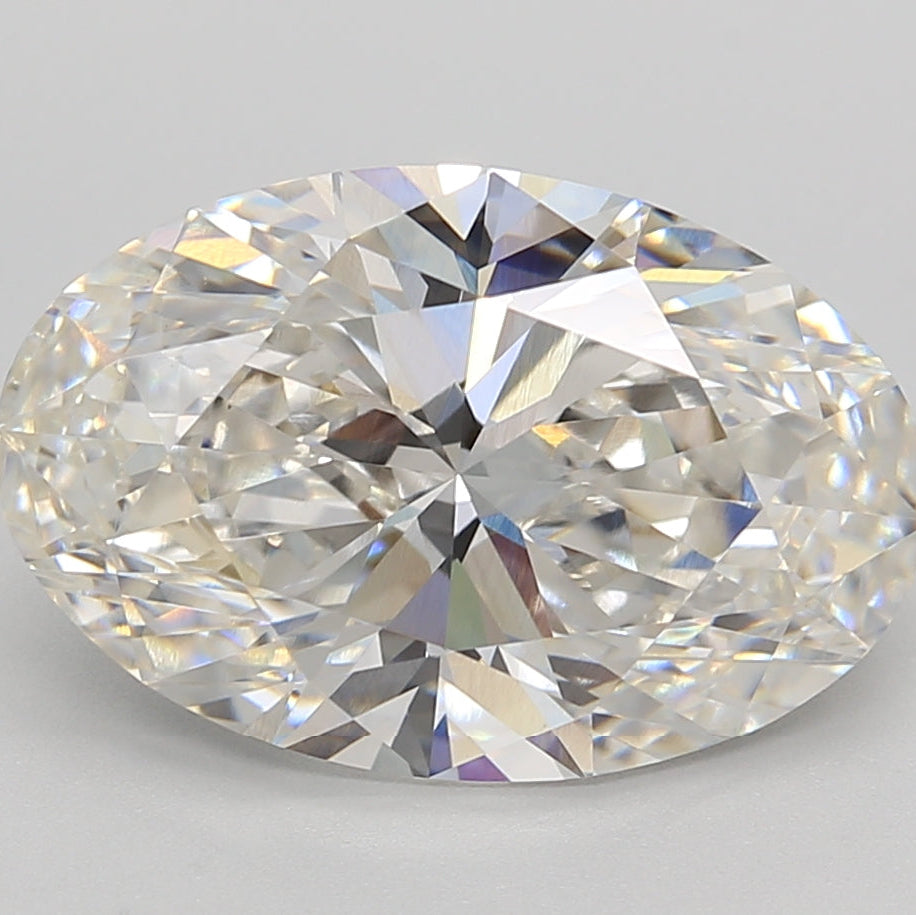 Diamant cultivé en laboratoire de taille ovale de 5,01 carats VS1 G