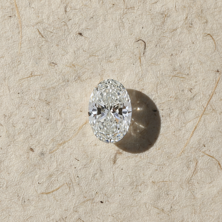 5,01 karaat ovaal geslepen laboratoriumdiamant, VS2/F