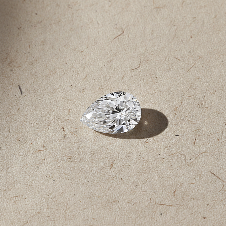 5.01 Carat Pear Cut Lab Grown Diamond VS1 D Color IGI Certified
