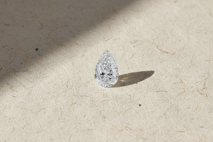 5.01 Carat Pear Cut Lab Grown Diamond VS2 D Color IGI Certified
