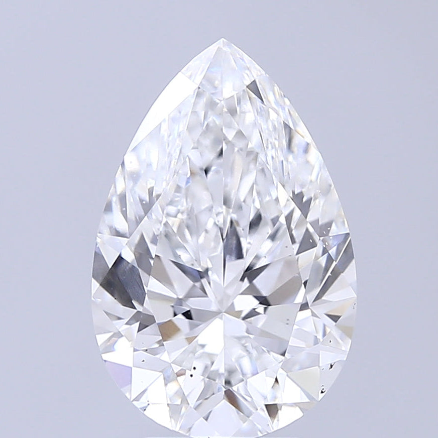 5.01 Carat Pear Cut Lab Grown Diamond VS2E