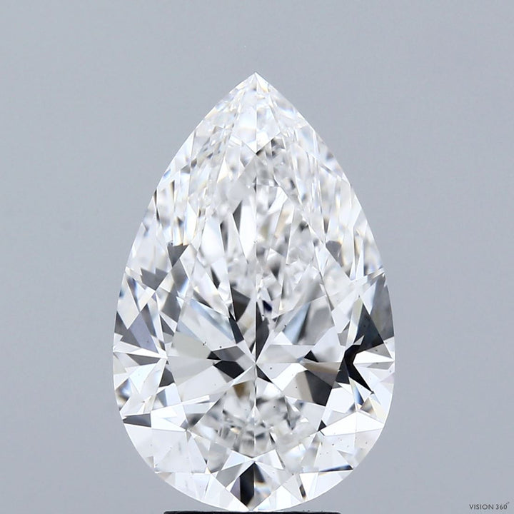 5.01 Carat Pear Cut Lab Grown Diamond VS2E Color