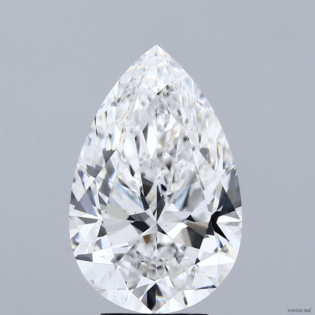 5.01 Carat Pear Cut Lab Grown Diamond VS2E