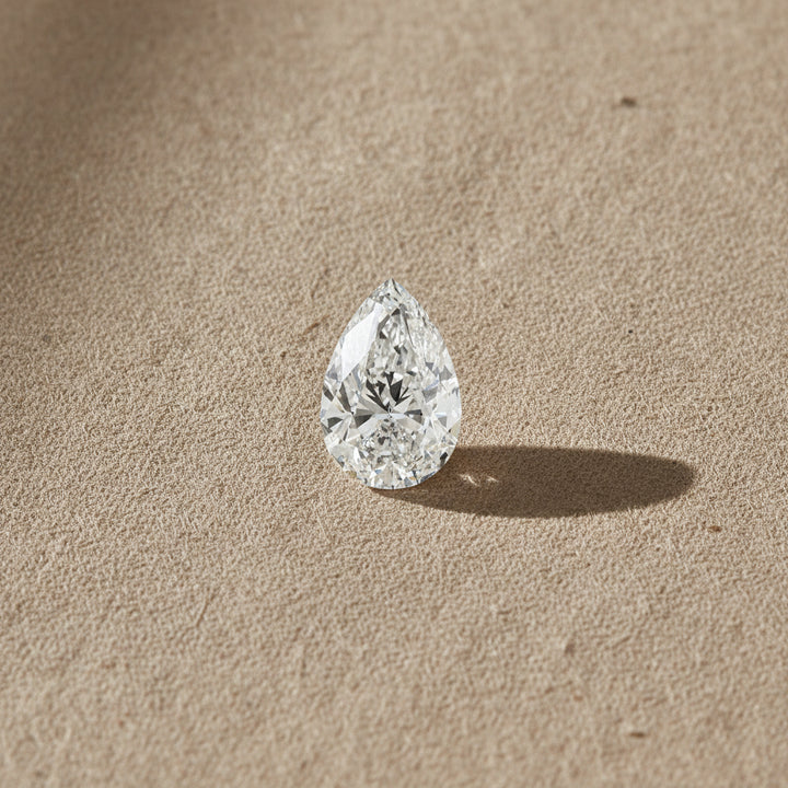 5.01 Carat Pear Cut Lab Grown Diamond VS2F