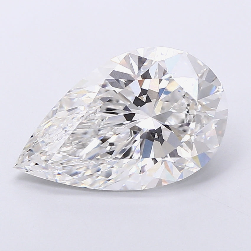 5.01 Carat Pear Cut Lab Grown Diamond VS2F Color