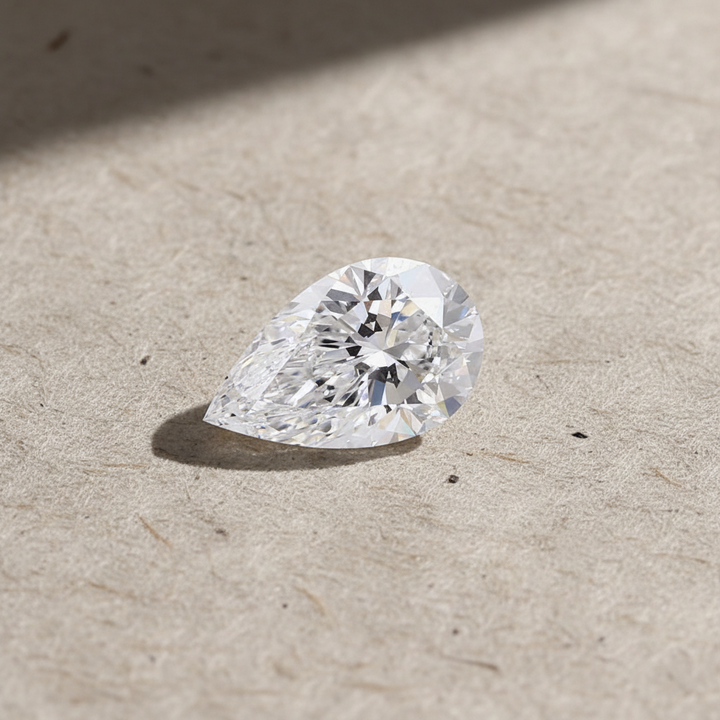 5.01 Carat Pear Cut Lab Grown Diamond VS2 F Color IGI Certified

