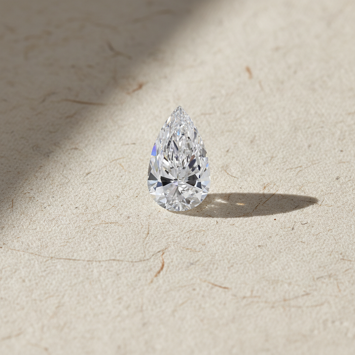 5.01 Carat Pear Cut Lab Grown Diamond VVS1 D Color IGI Certified
