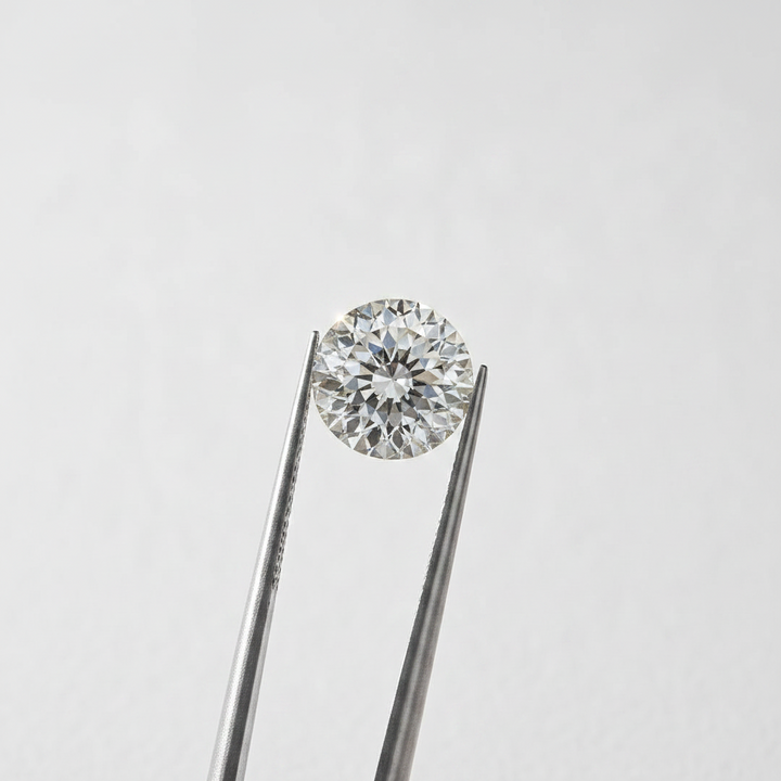 Diamante cultivado em laboratório com lapidação portuguesa de 5,01 quilates, VVS2/F