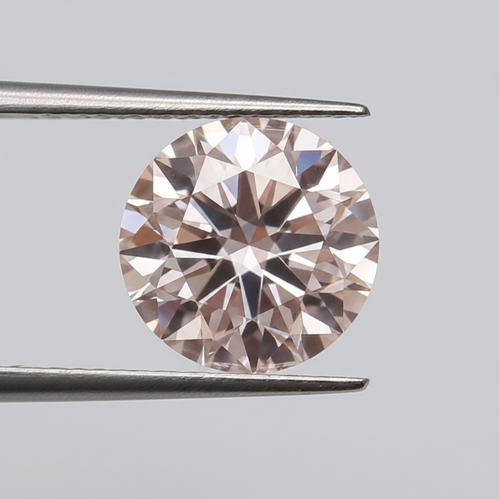 IGI Certified 5.01 Ct Fancy Intense Pink VVS2 Round CVD Lab Grown Diamond