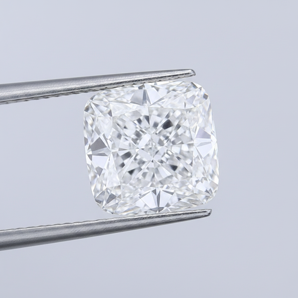 5.02 Carat Cushion Lab Grown Diamond, VS1/D