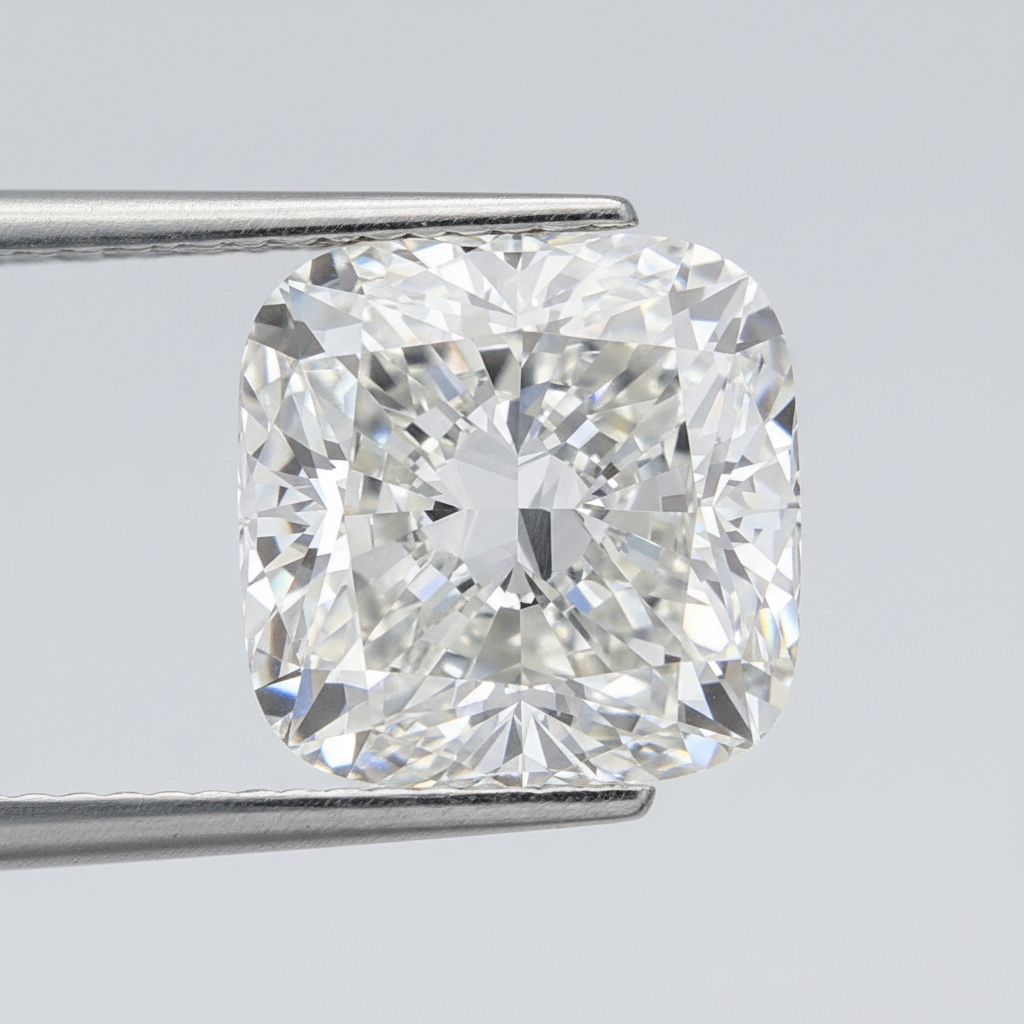 5.02 Carat Cushion Lab Grown Diamond, VVS2/F