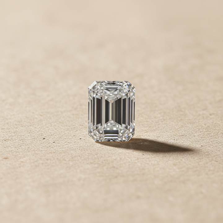 5.02 Carat Emerald Cut Lab Grown Diamond, VS1/F