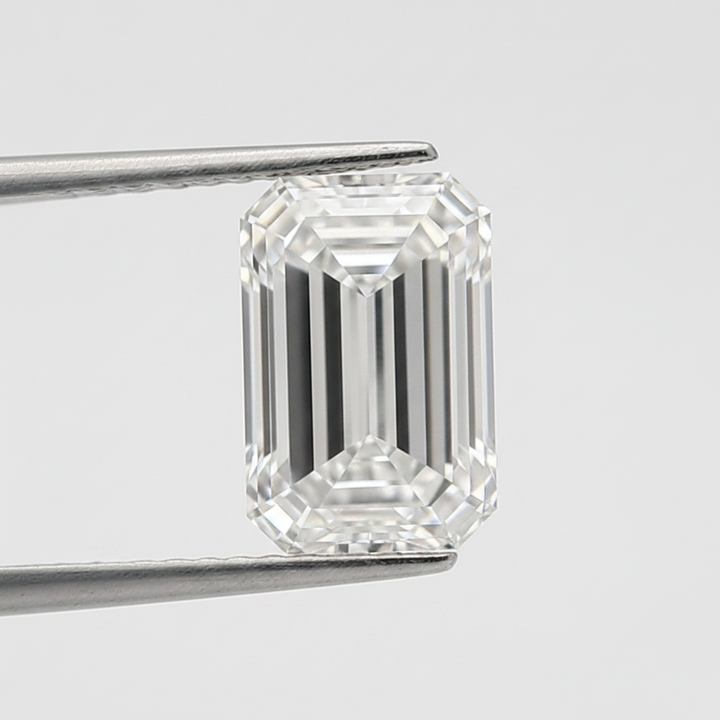 5.02 Carat Emerald Cut Lab Grown Diamond, VVS1/E Color