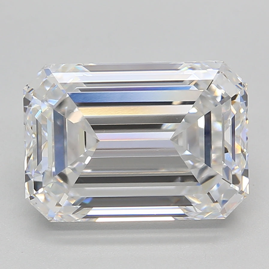 5.02 Carat Emerald Cut Lab Grown Diamond VVS2 E