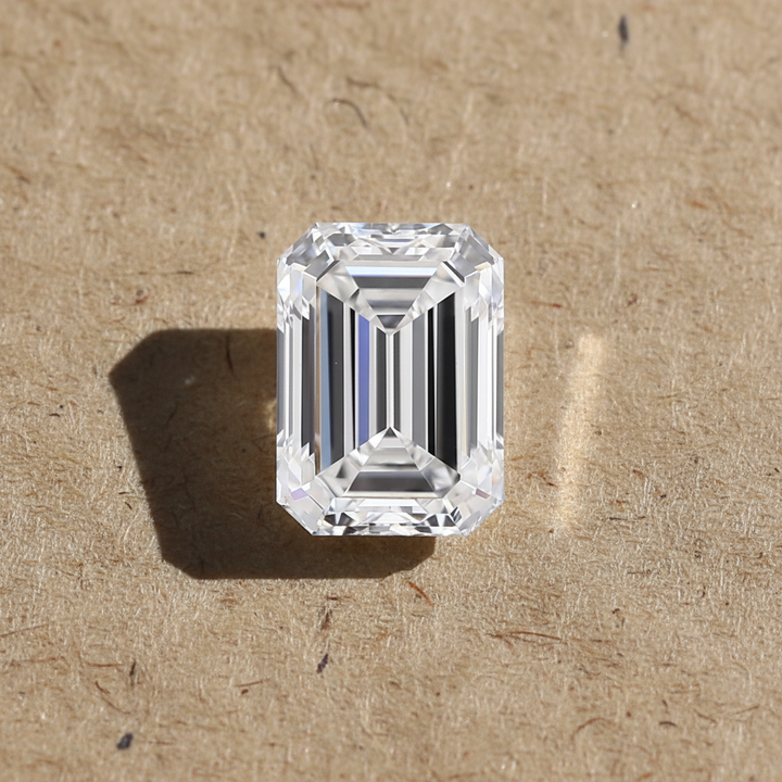 5.02 Carat Emerald Cut Lab Grown Diamond, VVS2/E