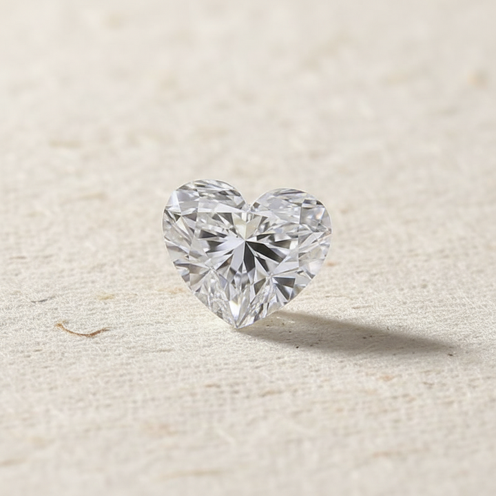 5.02 Carat Heart Cut Lab Grown Diamond VS2 D Color IGI Certified
